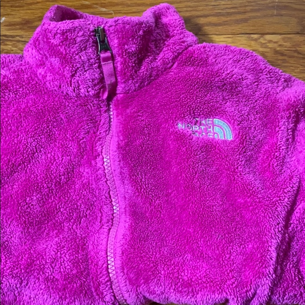 Hot pink north face fleece